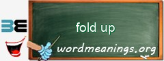 WordMeaning blackboard for fold up